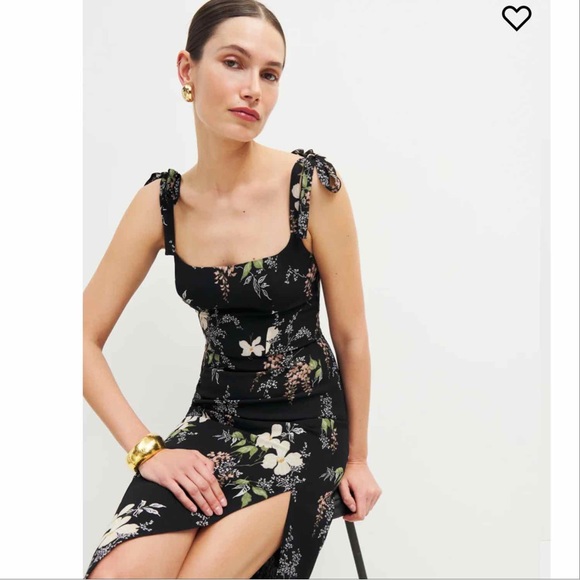 NWT Reformation Besse Midi Dress in Isabella Size 6 - Picture 2 of 4